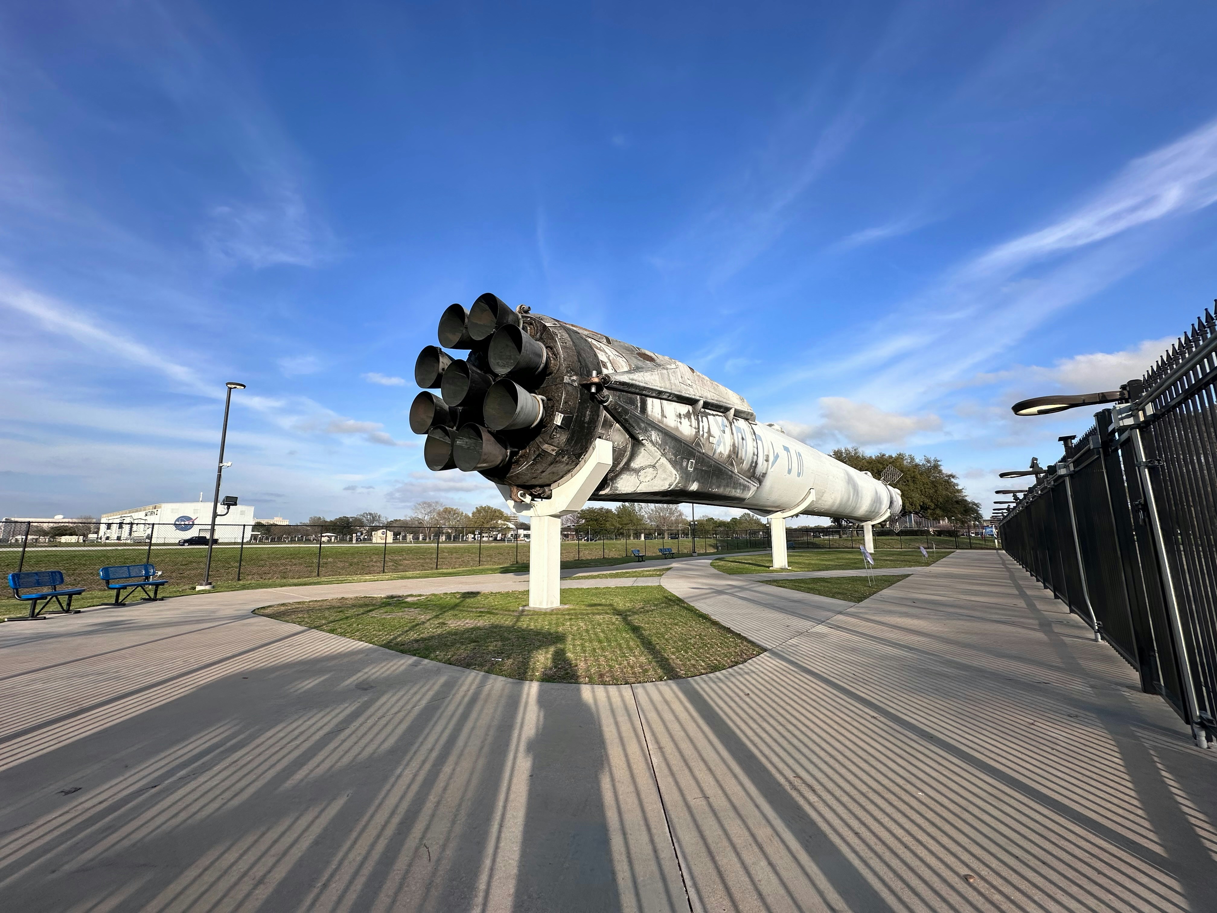 Houston Space Center with Saturn V rocket on display