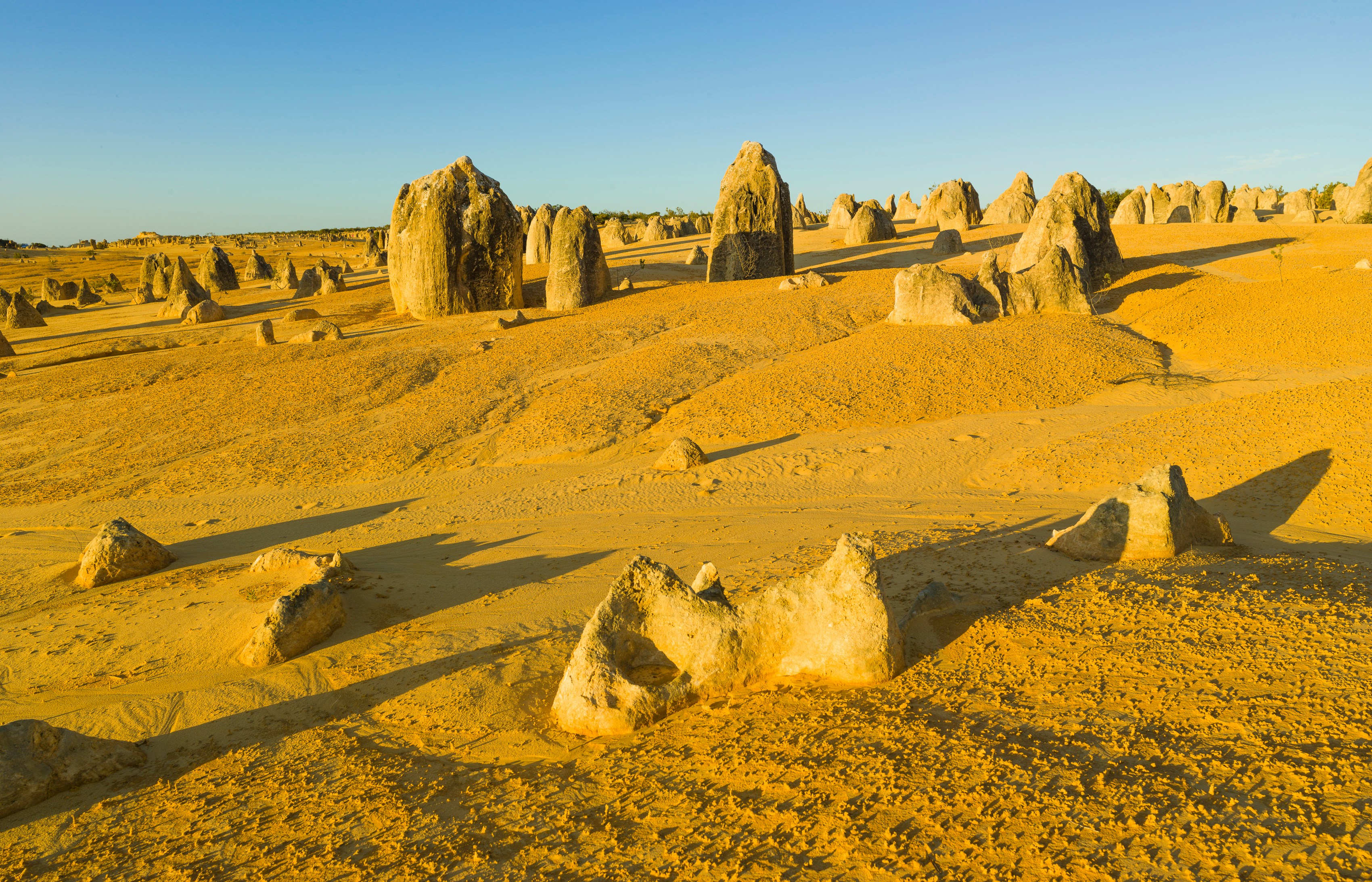 Pinnacles Desert limestone formations in Nambung National Park